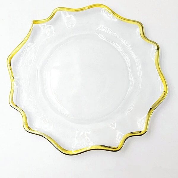 Wholesale glass charger plate PZ-007 product photo